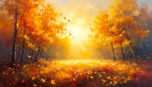 Heerlijk warme herfstidylle