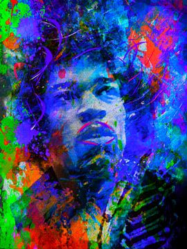 Jimi Hendrix Pop Art 1020016 van Felix von Altersheim
