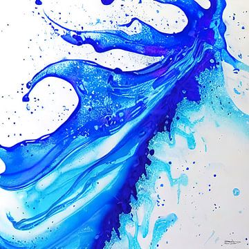 peinture d'encre à l'alcool et acrylique sur Gelissen Artworks