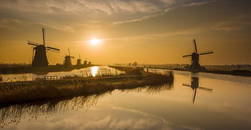 Kinderdijk Sonnenaufgang