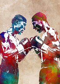 Boxe sport art sur JBJart Justyna Jaszke