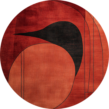 Abstracte Warmte Geometrische Rode Harmonie