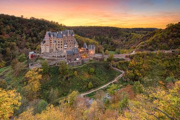 Castle Eltz in autumn by Michael Valjak