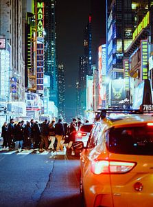 Night time in New York City