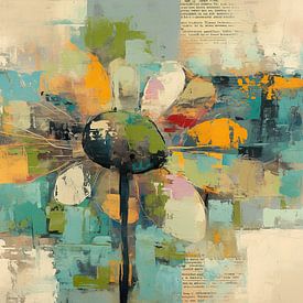Abstract modern Flowers by Abstract Painting