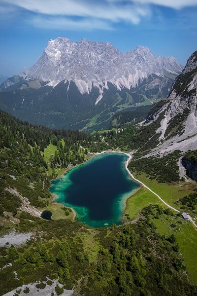 Seebensee und Zugspitze von Martin Podt
