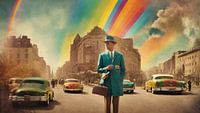 Metropolitan Whirl: Pastel Adventures in New York