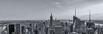 New York Skyline - View on Empire State Building (2) van Tux Photography