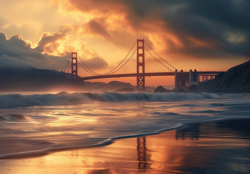 Golden Gate im Sonnenzauber von fernlichtsicht