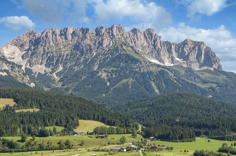 Vue d'Ellmau sur les montagnes du Kaiser par Peter Eckert