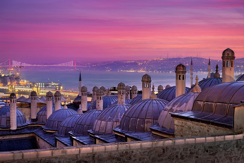 Zonsopgang in Istanbul van Michael Abid
