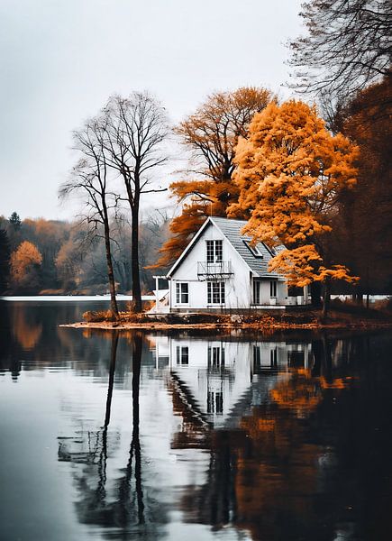 Haus am See von fernlichtsicht