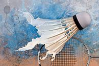 Sport ontmoet Splash - Badminton van Erich Krätschmer thumbnail
