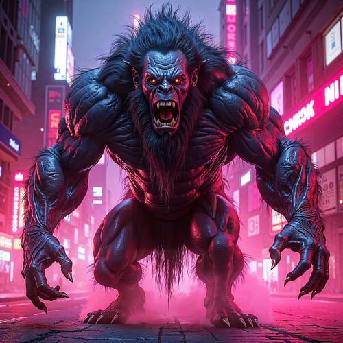 NEON TROLL - Der monströse Troll in der Cyberpunk City von INFERAURUM