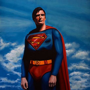 Christopher Reeve dans le rôle de Superman sur Paul Meijering