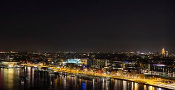 The night falls over Amsterdam