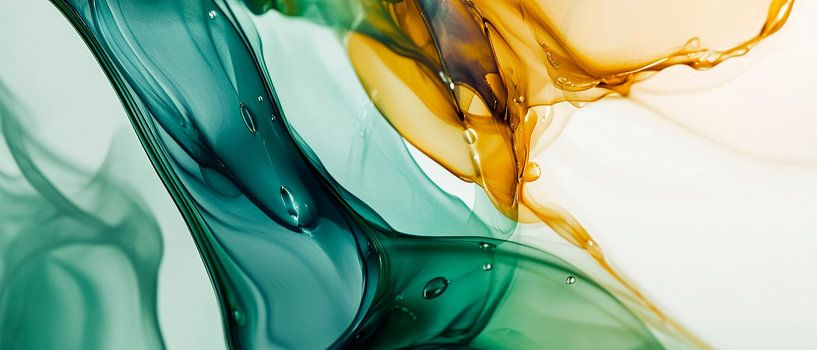 Coloured liquid movements abstract by Poster Art Shop