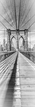 NEW YORK CITY Brooklyn Bridge | Panorama von Melanie Viola