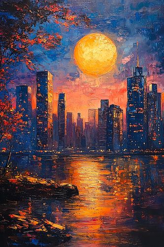 New York bei Vollmond