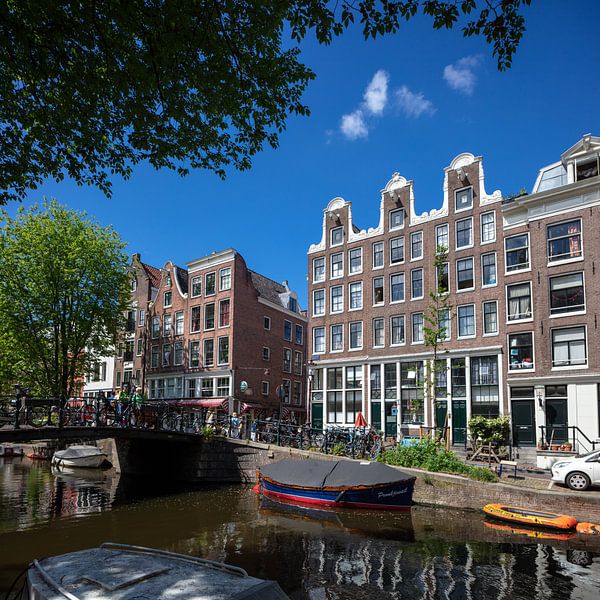 Canal houses in Amsterdam by Joost Adriaanse