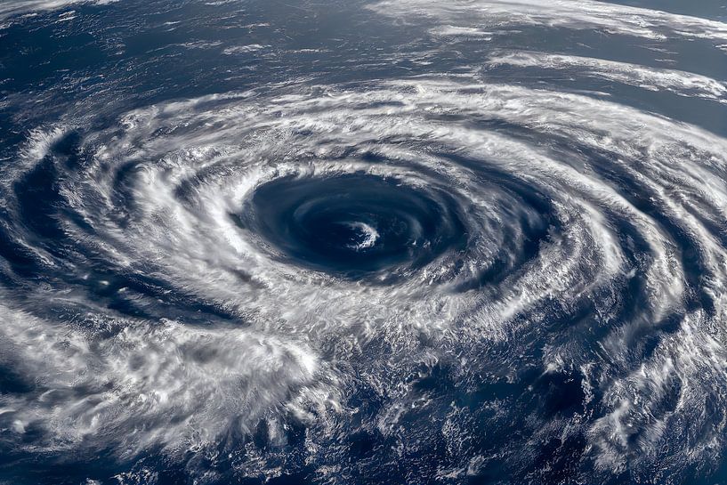 Image satellite d'un ouragan depuis l'espace Illustration par Animaflora PicsStock