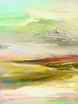 Bewegend landschap met groen 3 van Claudia Gründler