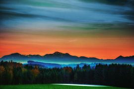 Alpenlandschaft van Holger Debek