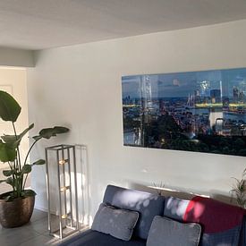 Klantfoto: Panorama Rotterdam / Euromast / Augustus 2013 van Rob de Voogd / zzapback, op hd metal