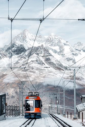 Gornergrat Bahn with Alpine panorama by Patrick van Os
