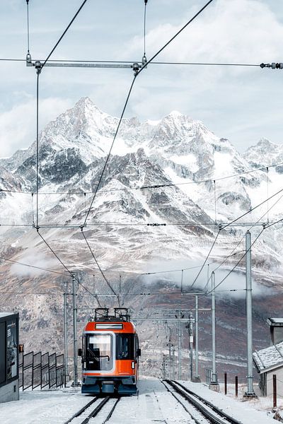 Gornergrat Bahn mit Alpenpanorama von Patrick van Os