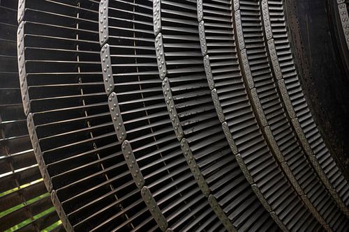 metal rotors of a turbo generator unit