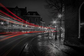 Red Lines Utrecht Janskerkhof  by John Ouwens