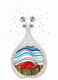 PEACE SEED "ULURU", Australia by Gudrun KARGL - Artist for Peace