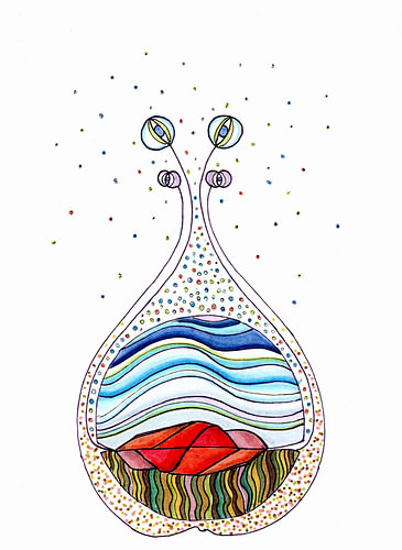 PEACE SEED "ULURU", Australia by Gudrun KARGL - Artist for Peace