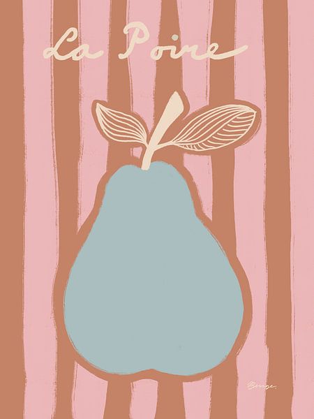 La poire - illustration pear par Anna Benge