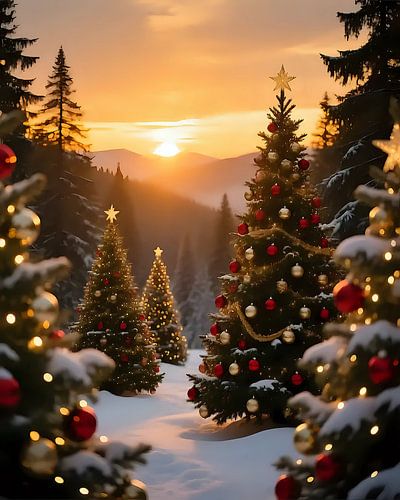 La magie de Noël dans la dernière lumière sur Jean Pierre