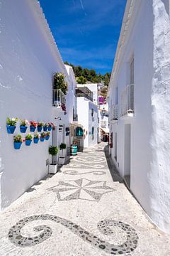 Wit bergdorp in Spanje van Voss fotografie