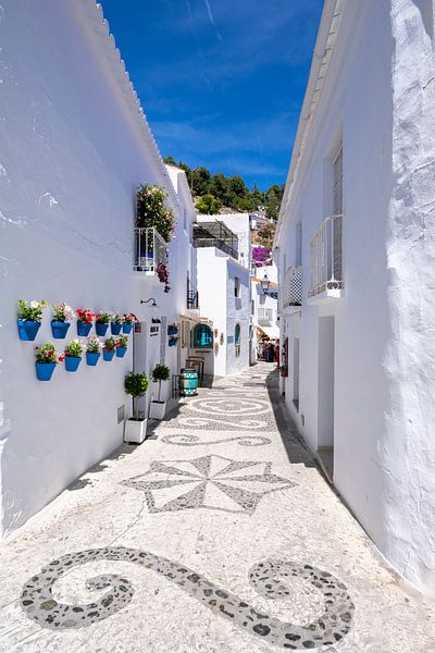 White mountain village in Spain by Voss photography