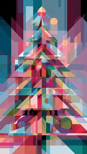 abstracte kerstboom van hisam colours