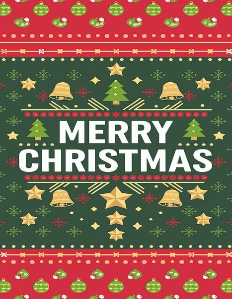 Merry Christmas Winter December Decoration by Art Kingdom