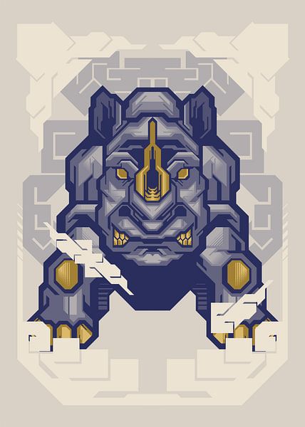 boze neushoorn van Taufan Heriyansyah