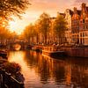 Soleil d'automne sur les canaux d'Amsterdam sur But First Framing