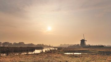 Twiskemolen bij zonsopkomst van John Leeninga