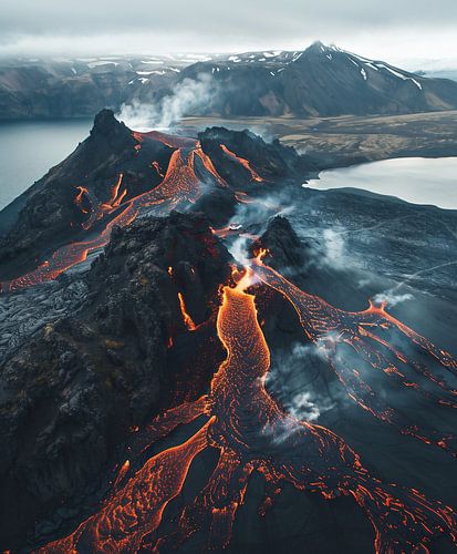 Gloeiende sporen van IJsland