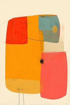 Abstracte Kunst | Geometric Energy Flow van ARTEO Schilderijen