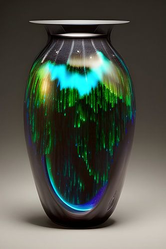 Antike kosmische Vase Digitale KI Kunst