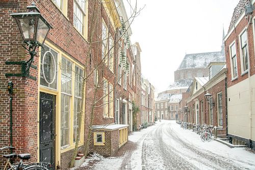 Leiden in de sneeuw