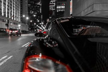 Porsche Carrera, black/white & red