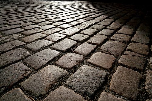 Kasseien van een oude weg