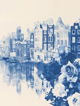Blauw Amsterdam van Franka Poulain